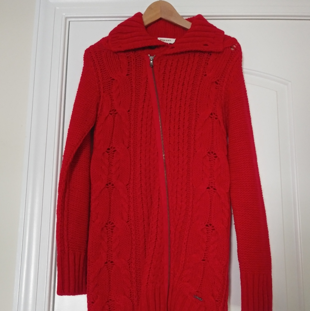 Diesel long cardigan XS